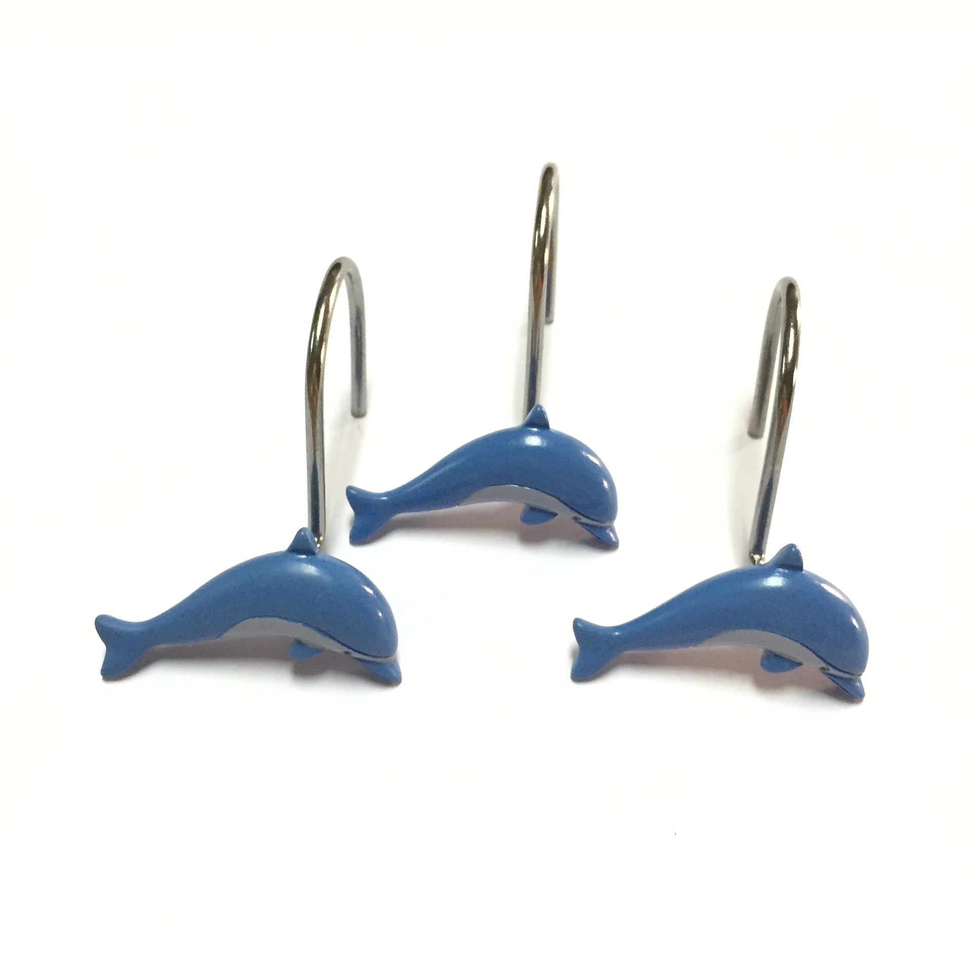 七天定制动物树脂浴帘挂钩 海豚浴帘挂钩 海洋风格浴帘挂钩