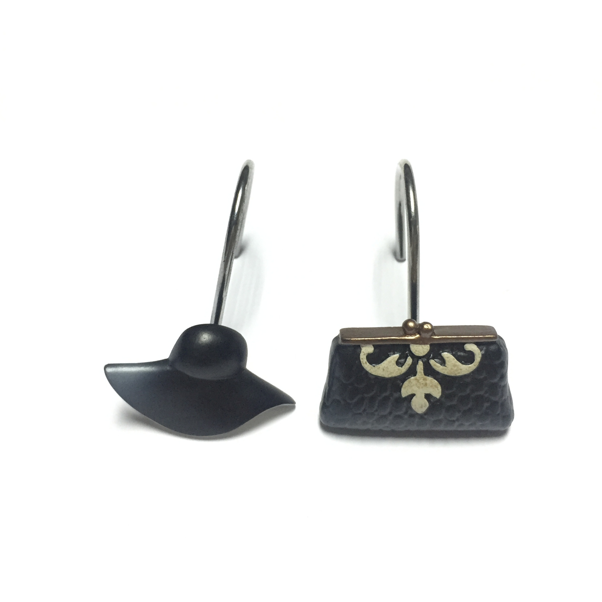 厂家定制树脂浴帘挂钩 浴帘挂钩 花纸系列浴帘挂钩