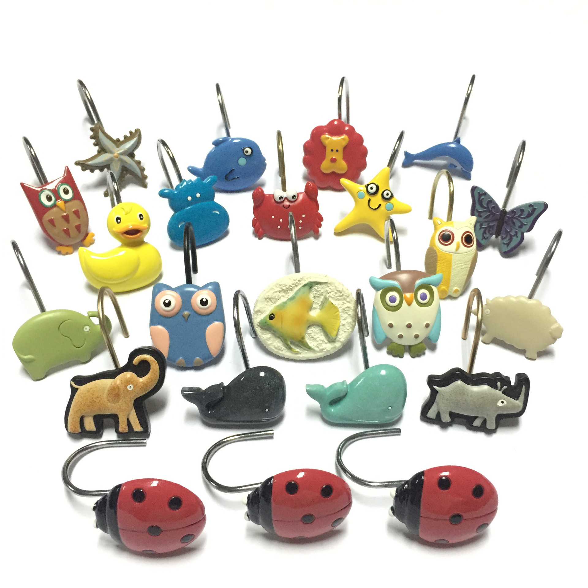 动物系列浴帘挂钩 可爱创意浴帘挂钩 树脂类浴帘挂钩 动物系列浴帘挂钩 可爱创意浴帘挂钩 树脂类浴帘挂钩